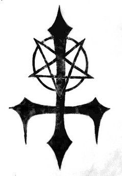 Laveyan Satanism, Satanic Cross, Satanic Tattoos, The Satanic Bible, Upside Down Cross, Cross Art, Symbol Tattoos, Dream Tattoos, Cross Tattoo