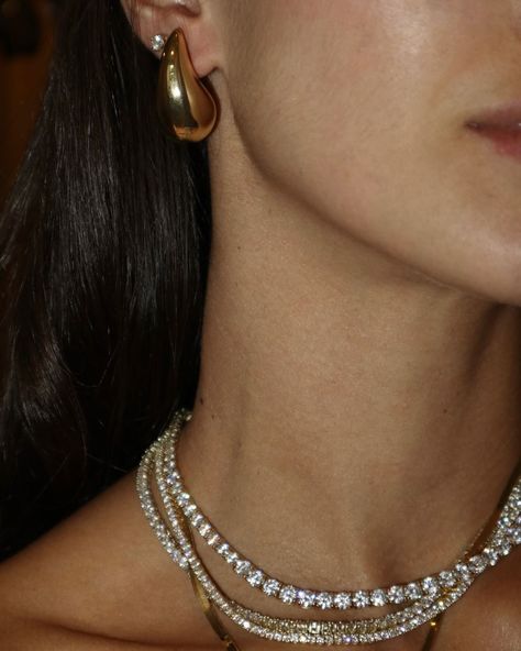 Elevate your elegance with our Capucelli natural diamond necklaces stack. Timeless brilliance, unmatched luxury. ✨ #CapucelliDiamonds #LuxuryJewelry #DiamondNecklace #ElegantStyle #capucelli Gold Necklace Elegant, Gold Necklace Stack, Necklace Stack, Necklace Elegant, Diamond Necklaces, Diamonds And Gold, May 21, Girly Girl, Luxury Jewelry