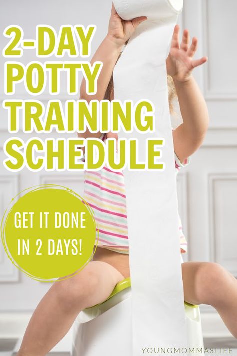 Learn how to create a potty training schedule for your toddler that works! Potty training boys or girls can be tough but with this potty training chart you can get it done in only 2 days! Included is a free printable. I potty trained my 18 month old toddler but works for a 2 year old and 3 year old too! Take a look at these potty training tips and get started today and be done with it asap! Potty Training Schedule Boys, Potty Training Time Schedule, Potty Schedule Toddlers, Potty Training Girls Under 2, How To Potty Train A Toddler Girl, Potty Training Girls 2 Year, Potty Training Girls Age 3, Boy Potty Training Tips, Three Day Potty Training