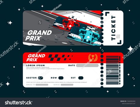 Silverstone F1, Formula 1 Tickets, Ticket Card, Race Car Birthday Party, F1 Wallpaper Hd, Race Party, Birthday Illustration, Bookstagram Inspiration, Ticket Design