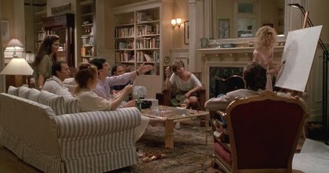 Father Of The Bride House, Meg Ryan Movies, 90s Living Room, Old Money House, Traditional Eclectic, Nora Ephron, When Harry Met Sally, Nancy Meyers, American Interior