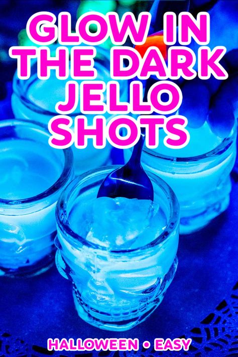 Neon Jello Shots Party Ideas, Glow Jello Shots, Glowing Jello Shots, Space Theme Jello Shots, Glow In Dark Jello Shots, Glow Party Drinks, Neon Jello Shots, Black Light Jello Shots, Alien Jello Shots