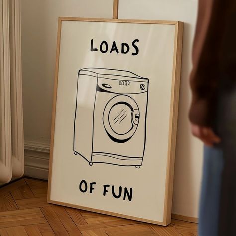 #laundryroom Utility Wall Art, Laundry Art Ideas, Wall Art Laundry Room, Wall Decor Laundry Room, Fun Laundry Room Ideas, Black Laundry Room, Laundry Room Quotes, Wall Print Design, Black Laundry