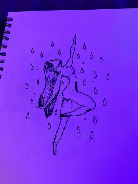 Dancing In The Rain Tattoo Ideas, Dancing In The Rain Tattoo, Rain Tattoo Ideas, Rain Tattoo, Storm Tattoo, Easy Tattoo, Bulletin Journal, Birthday Tattoo, Bulletin Journal Ideas