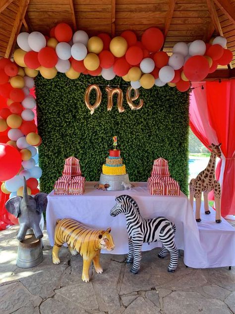 Third Birthday Circus Theme, Circus One Year Old Party, Carnival Theme 1st Birthday Boy, Circus First Birthday Party, 1st Birthday Carnival Theme, Carnival 1st Birthday, Circus Themed First Birthday, Circus Theme 2nd Birthday Party, One Year Old Carnival Birthday Party