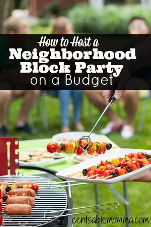 Check out 5 tips on How to Host a Neighborhood Block Party on a Budget.  It's a great way to have fun with the neighbors! Christmas Block Party, Block Party Ideas, Halloween Block Party, Block Party Invitations, Summer Block Party, Neighborhood Block Party, Neighborhood Party, Party On A Budget, Christmas Blocks