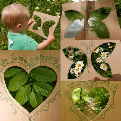 Waldorf Kindergarten Activities, Forest School Activities, Nature School, Garden Inspo, Theme Nature, Deco Nature, Art Frames, Forest School, Nature Play