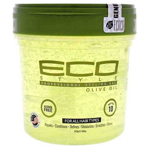 Amazon.com : ECO Styler Professional Styling Gel, Olive Oil, Max Hold 10, 16 Oz : Hair Styling Gels : Beauty Eco Styling Gel, Trend Pony, Eco Styler Gel, Natural Hair Gel, Eco Hair, Olive Oil Hair, How To Grow Natural Hair, 4c Natural, 4c Natural Hair