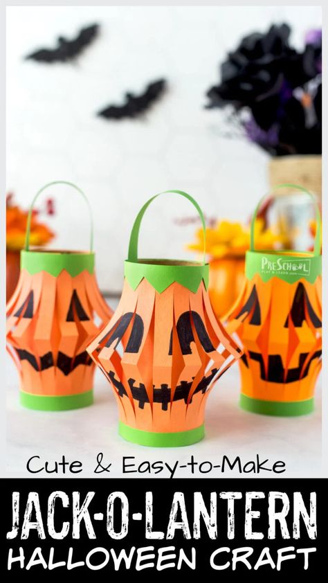 Jack O Lantern Crafts For Kindergarten, Easy Halloween Crafts For 2nd Grade, Jackolantern Preschool Crafts, Pumpkin Crafts First Grade, Easy Halloween Craft 2nd Grade, Pumpkin Lantern Craft, Halloween Jack O Lanterns Ideas, Halloween Craft For 2nd Grade, Halloween Lantern Craft