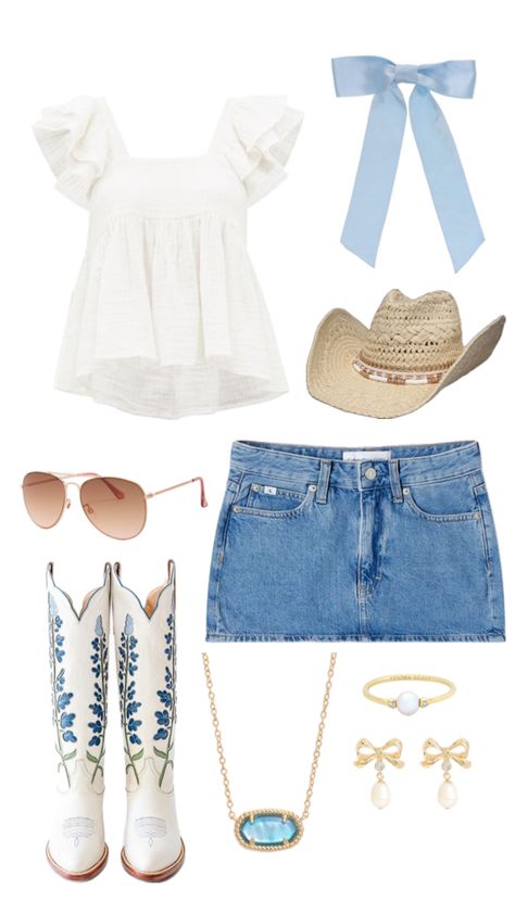 Cowgirl boots // country concert // cowgirl outfit Country Music Outfit, Consert Outfits, Megan Moroney, Concert Outfit Summer, Cowgirl Outfit, Fest Outfits, Country Style Outfits, Western Wear Outfits, Nashville Outfits