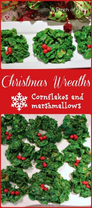 Cornflake Candy, Marshmellow Treats, Cornflake Wreaths, Christmas Wreath Cookies, Christmas Wreath Candy, Wreath Cookies, Xmas Treats, Wreath Candy, Marshmallow Treats