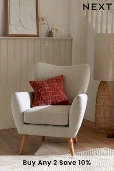 Stylish Armchair, High Back Armchair, Single Sofa Chair, Living Room Scandinavian, Stylish Chairs, Sofa Upholstery, Arm Chairs Living Room, Single Sofa, Living Room Inspo