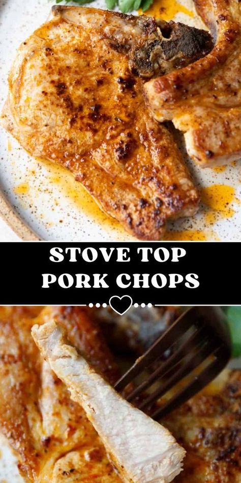 Stove Top Pork Chops Bone In, How To Cook Pork Chops On Stove, Easy Pork Chop Recipes Stove Top, Boneless Pork Chop Recipes Stove Top, Pork Chops Stove Top, Boneless Pork Loin Chop Recipes, Stove Top Pork Chops, Juicy Pork Recipes, Quick Pork Chop Recipes