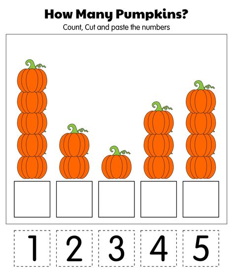 Harvest Science Activities Preschool, Pumpkin Preschool Worksheets, Pumpkin Math Activities For Toddlers, Halloween Spider Activities Preschool, Thanksgiving Activities For Sped, Halloween Dot Marker Printables Free, Pumpkins For Kindergarten, Fall Preschool Activities Math, Halloween Math For Preschool