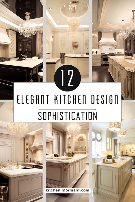 Formal Kitchen Ideas, Kitchen Cabinet On Counter, Sophisticated Kitchen Design, Luxurious Kitchen Ideas, Modern Style Kitchen Interior Design, Luxury Kitchen Features, Glamorous Kitchen Ideas, Modern Classic Kitchen Design Luxury, Luxury Condo Kitchen