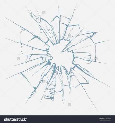 Cracked Mirror, Crystal Drawing, Hand Drawn Vector Illustrations, Desenho Tattoo, Crushed Glass, Broken Glass, Hand Drawn Vector, 판타지 아트, Art Plastique