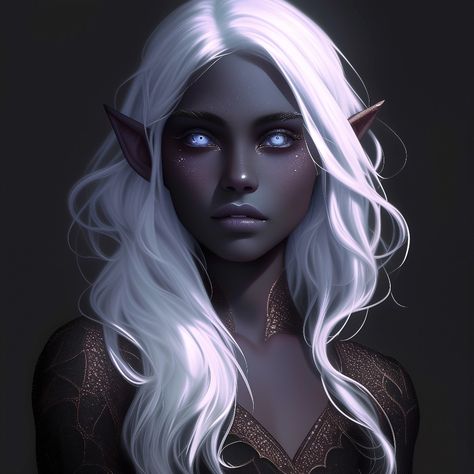 Drow Sorcerer Female, Dnd Drow, Drow Art, Drow Ranger, Half Drow, Female Armor, Dungeons And Dragons Characters, Dark Elf, Character Ideas