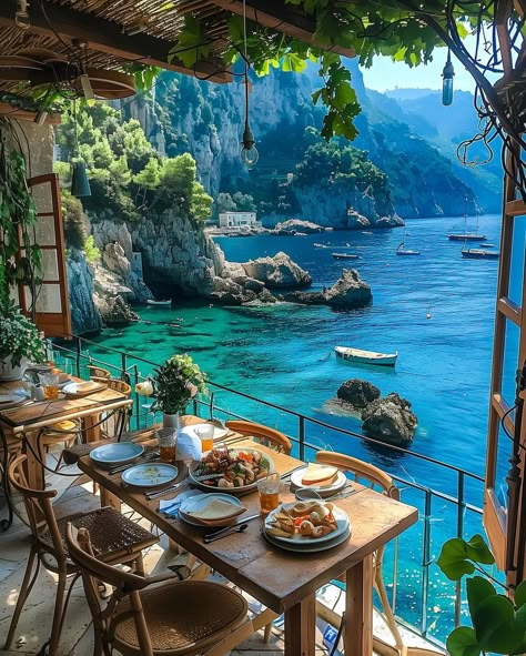 Italy Aesthetic, Pretty Landscapes, Tables And Chairs, Dream Travel Destinations, Dream Holiday, Beautiful Places To Travel, Pretty Places, Travel Aesthetic, 인테리어 디자인