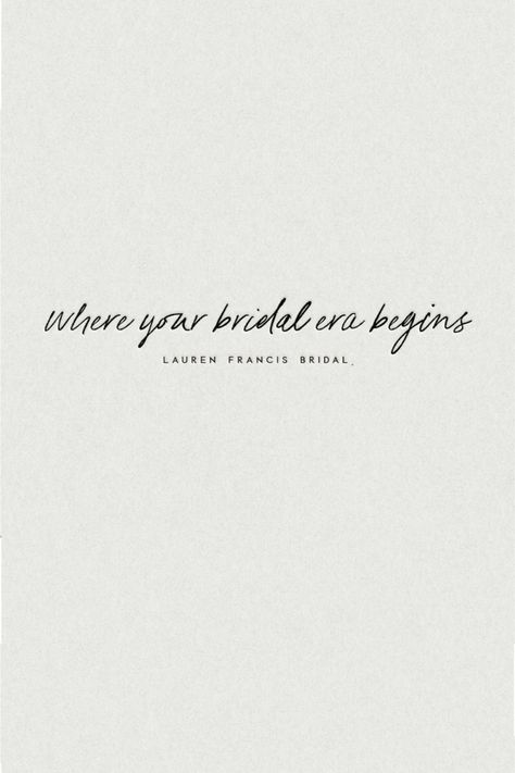 Sophisticated typography and branding design have been used to highlight the minimal luxury aesthetic of Lauren Francis Bridal. Creating dreamy branding for this bridal boutique allows for their unique brand identity to be showcased to those entering into their bridal era. Bridal Boutique Names Ideas, Bridal Graphic Design, Bridal Logo Design, Bridal Branding, Bridal Boutique Branding, Wedding Branding, Beautiful Branding, Custom Website Design, Luxury Aesthetic