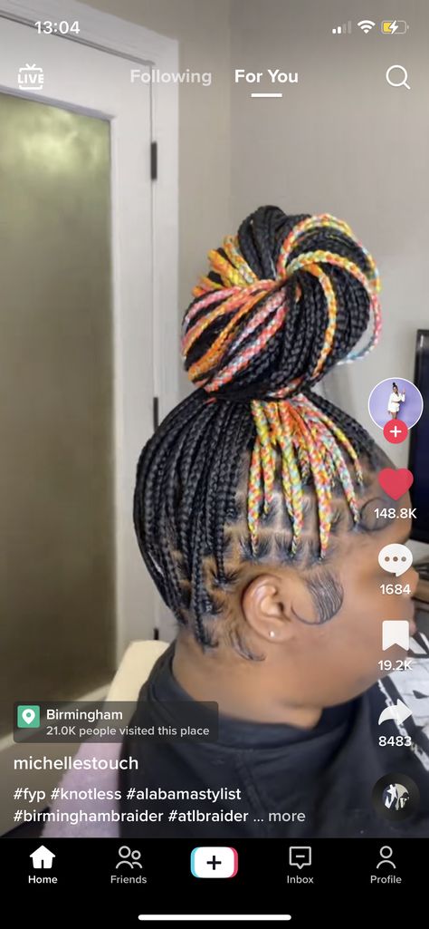 Mixing Hair Color, Braided Mohawk Hairstyles, Fruity Pebble, Barbie Hairstyle, Braided Hairstyles For Black Women Cornrows, Kid A, Feed In Braids Hairstyles, Goddess Braids Hairstyles, Box Braids Hairstyles For Black Women