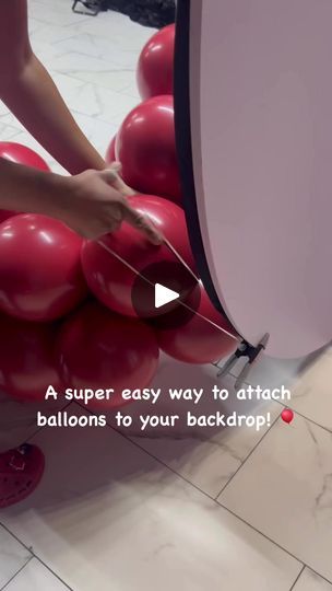 603K views · 8.8K reactions | A $1 clamp and a large rubber band are all you need to attach balloons to a backdrop. #balloondecor #balloongarland #backdrop #reelsoftheday #explorereels | The Sweet Space | Scott Dugdale · Museum Attaching Balloons To Backdrop, Large Balloon Arch, Circle Backdrop With Balloons, Balloon Circles, Balloon Backdrop Ideas, Balloon Tips, Circle Balloon Arch, Hanging Balloons, Balloons Galore