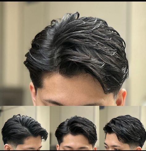 Sidepart Hairstyle Men, Haircut For Men 2024, Haircut Mens Medium, Low Fade Haircut Mens Medium, Hairstyle Low Fade, 2024 Mens Hairstyles, Low Fade Haircut Mens, Haircuts Wavy Hair, Haircuts Wavy