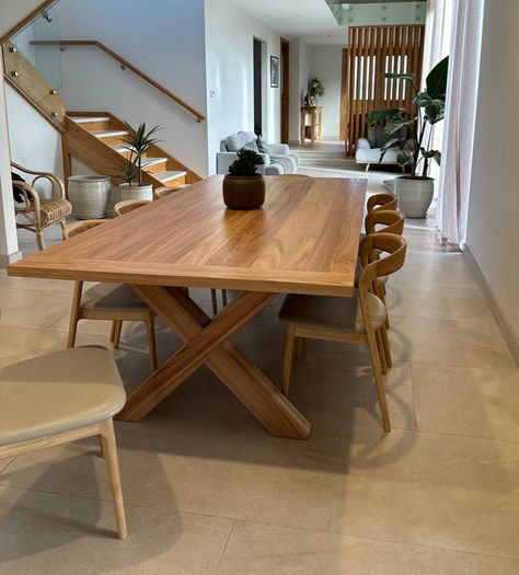 The Heart of Home: Crafting Your Modern Dining Table Oak Dinner Table, Recycled Timber Furniture, French Farmhouse Dining Table, 8 Seater Dining Table, Timber Dining Table, Timber Shelves, Festive Dinner, Buffet Console, Timber Table