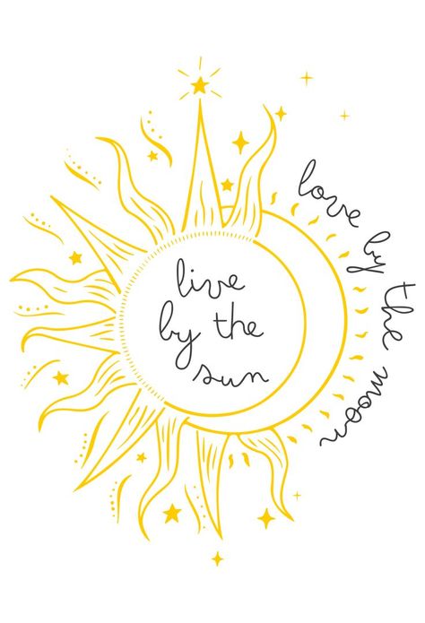 Moon And Sun Painting, Moon Sun Tattoo, Love By The Moon, Sun Drawing, Sun Painting, Sun And Moon Drawings, Moon Logo, Bestest Friend Quotes, Cute Sun