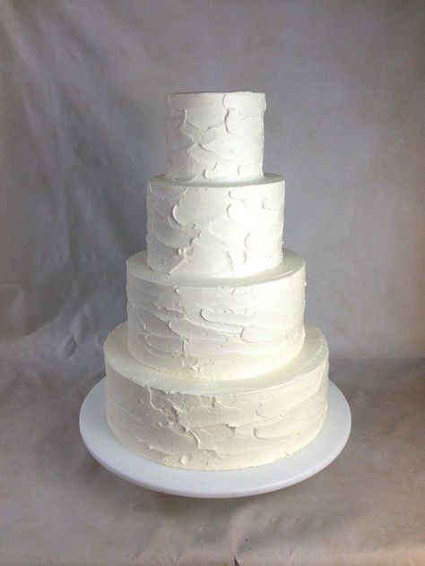 03 2016 wedding cake trends white with texture cescaphe Plain White Wedding Cake, Plain Wedding Cakes, Textured Buttercream, Wedding Cake Trends, Metallic Cake, Bride Sign, Big Wedding Cakes, Buttercream Wedding Cake, Gorgeous Wedding Cake