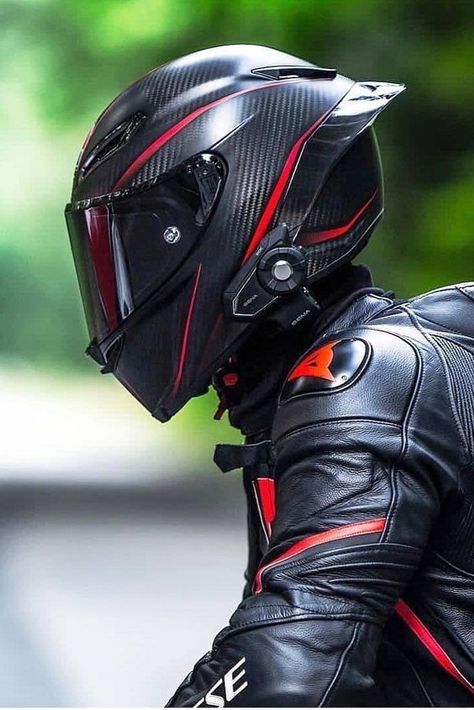 Carbon Fiber Helmet, Motorcycle Gear Mens, Agv Helmet, Bluetooth Motorcycle Helmet, Agv Helmets, Biker Helmets, Cool Motorcycle Helmets, Motorbike Helmet, Motorcycle Suit