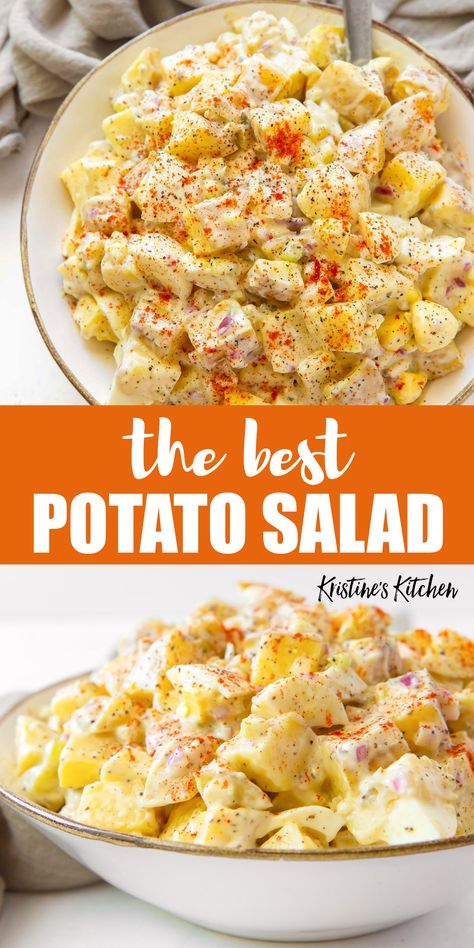 Potato Salad With Chicken, Easy Homemade Potato Salad, Easiest Side Dishes, Restaurant Inspired Recipes Easy, Southern Potato Salad Recipe, Homemade Potato Salad, The Best Potato Salad, Best Potato Salad, Potatoe Salad