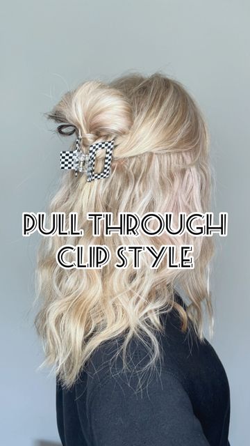 ☆ 𝑴𝐚𝐧𝐝𝗶𝙚 ☆ on Instagram: "I saw this fun claw clip hairstyle on long hair and decided to try on my medium length hair. It was just the right length! 💫 SAVE, TRY & FOLLOW me for more! ✨ Hair tutorial, clip style, medium length hair, claw clips, claw clip hairstyle, easy hairstyle, simple hairstyle, cute hairstyle, thick hair #hairreel #hairreels #mediumlengthhair #blondehairstyles #clawclips #clawcliphairstyle #easyhairstyles #simplehairstyles #cutehairstyles" Simple Hairstyles For Thick Medium Hair, Clip Hairstyles Medium Hair, Hairstyle Thick Hair, Style Medium Length Hair, Interview Hairstyles, Hairstyle Simple, Hairstyle Cute, Claw Clip Hairstyle, Clip Hairstyle