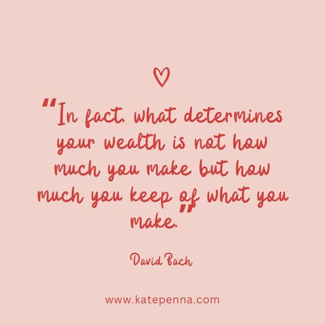 This powerful quote by David Bach reminds us that true wealth isn't about high earnings but rather about effective money management. It's easy to fall into the trap of thinking that a higher income will automatically lead to financial security. However, without disciplined saving and wise investment, even substantial earnings can slip through your fingers. To build lasting wealth, focus on these key principles: 1. Budget Wisely - Track your expenses and ensure you're living within your means... Living Within Your Means, Financial Security, Higher Income, Money Matters, Powerful Quotes, Financial Planning, Money Management, Saving Money, Investment