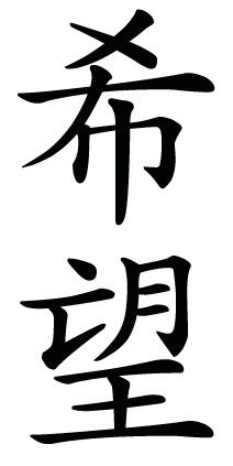 Hope Symbol Tattoo, Kanji Quotes, Hope In Japanese, Kaligrafi China, Symbol For Hope, Japanese Sayings, Star Tattoo Meaning, Kanji Calligraphy, Dragon Tattoo Meaning