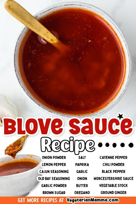 Bloves Sauce Recipe, Seafood Butter Sauce Recipe, Seafood Sauce Recipe, Buttered Vegetables, Seafood Boil Recipes, Homemade Sauce Recipes, Seafood Sauce, Boiled Food, Crab Boil