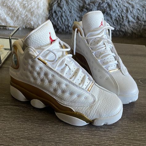 Kids 4.5y Fits Woman Size 6 Never Worn/ No Box Air Jordan En Or, Jordans Shoes Size 9.5 Womens, Gold Jordan Shoes For Sports, Nike Air Jordan 13 Retro, Best Volleyball Shoes, Cheap Jordan Shoes, Wmns Air Jordan 6 Retro 'gold Hoops', Jordan Retro 6, Nike Shoes Women Fashion