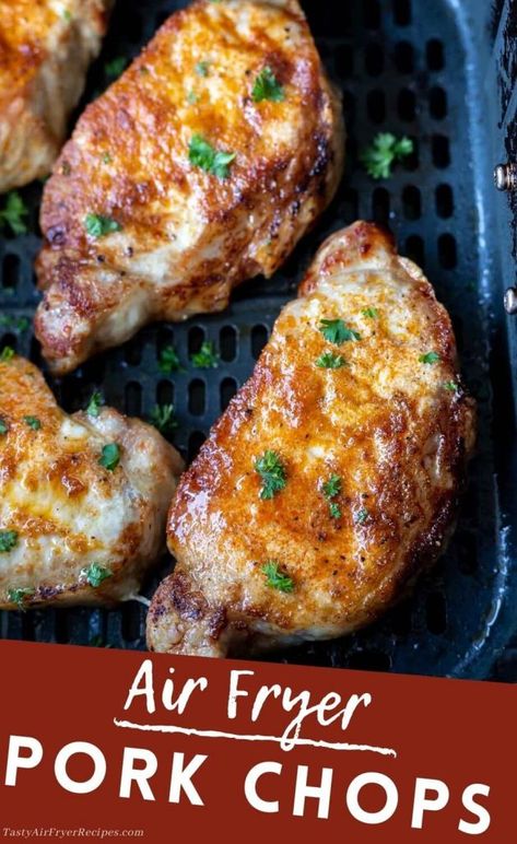 Tender Pork Chops Air Fryer, Air Fry Boneless Pork Chops Recipe, Boneless Pork Chops Air Fryer Recipes, Pork Chip In Air Fryer, Ribeye Chops Recipe Boneless Air Fryer, Easy Air Fryer Pork Chops Boneless, Pork Loin Chops Recipes Boneless Air Fryer, Ranch Pork Chops Air Fryer, Pork Chop Recipes Skillet Boneless