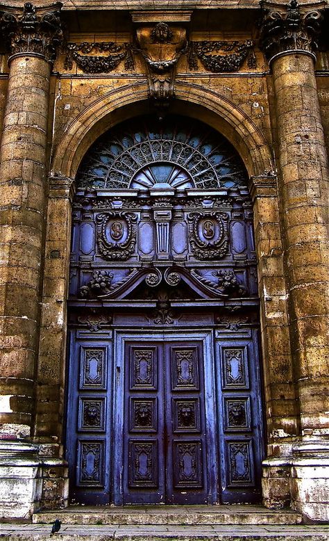 Marais Quarter church doors - Paris, France | AAVens Photo | Flickr Absurd Architecture, Church Doors, Magical Design, When One Door Closes, Church Windows, Cool Doors, Lash Mascara, Beautiful Windows, Old Door