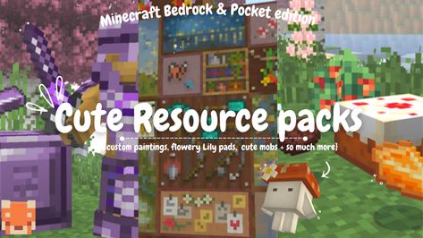 Magical netherite, fairy mobs, new foods items, custom paintings and so many more fun packs to try out in Minecraft! #aesthetic #cute #minecraftbuildingideas #minecraft Cute Minecraft Mods Pe, Minecraft Cute Resource Packs, Minecraft Fabric Mods, Cute Minecraft Mods, Minecraft Mobs Mod, Minecraft Pack, Minecraft Textures, Minecraft Items, Minecraft Fabric