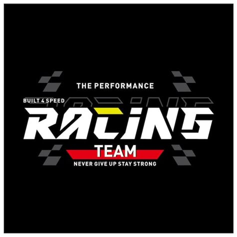 Racing Typography Design, Racing Team Logo Design, Nv Logo, Motorsports Logo, Engine Logo, Shop Name Ideas, Racing Logo, English Design, Aesthetic T Shirts