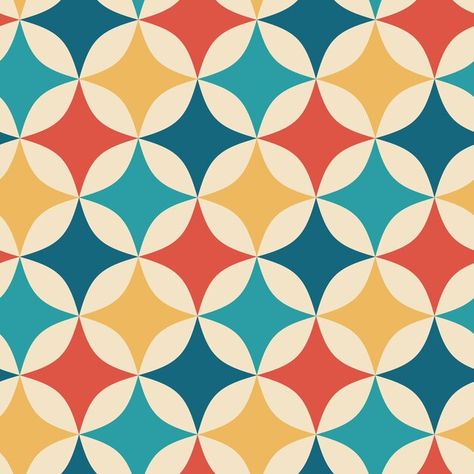 Retro Stencil Patterns, 60s Patterns Geometric, Retro Pattern Background, Colour Pattern Design Ideas, Eyeliner Patterns, Glam Pool Party, Tufting Patterns, Retro Design Pattern, Retro Fabric Patterns