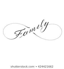 mio Family Tattoo Infinity, Tattoos That Say Family, Infinity Family Tattoo Ideas, Infinity Family Tattoos, Family Word Tattoo, Tattoo Family Ideas, Family Infinity Tattoo, Tattoos About Family, Family Drawing Ideas