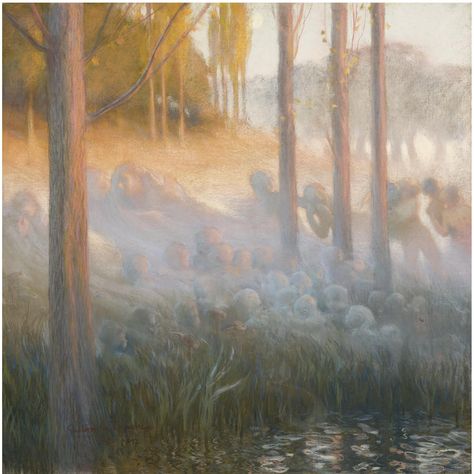 Gaston La Touche, The Night Spirits Gaston La Touche, Peisaj Abstract, John William Godward, Pierre Bonnard, Post Impressionism, Fine Art Landscape, Fine Art Portraits, A4 Poster, Post Impressionists