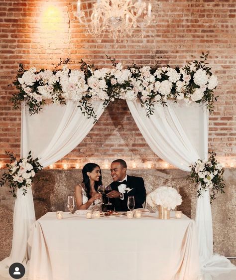 Me And Mrs Table Decor, Wedding Table Of Bride And Groom, Bride And Groom Top Table, Wedding Table Of Honour, Behind The Bride And Groom Table, Mrs And Ms Wedding Table, Simple Wedding Main Table Decor, Groom And Bride Table Decoration Ideas, Simple Bride Groom Table