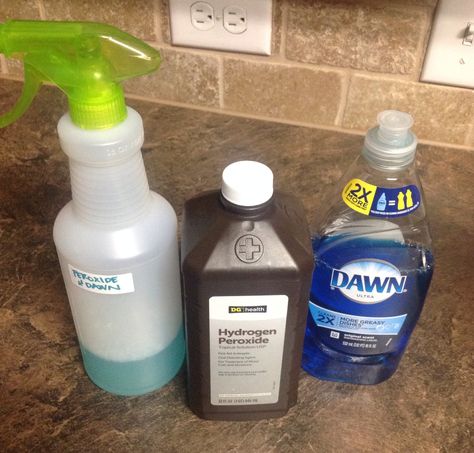 Tired of red clay stained baseball and/or softball pants? One part dawn, 2 parts hydrogen peroxide together in spray bottle = amazing results! Let it sit for 5-10 minutes, then wash. You can keep your leftover mix, just don't forget to label it and keep in a dark place/or dark bottle to keep the peroxide fresh! This works great on grout too! Homemade Upholstery Cleaner, Diy Upholstery Cleaner, Wasp Spray, Carpet Diy, Carpet Cleaner Solution, Rug Doctor, Diy Carpet Cleaner, Carpet Cleaning Solution, Laundry Stains