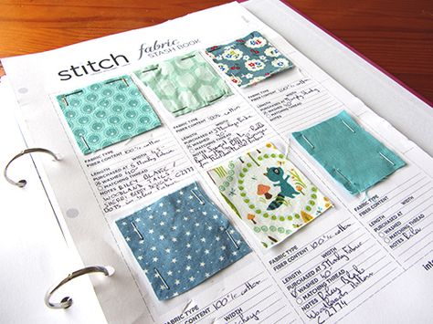 Fabric organisation 2: swatch book Diy Fabric Swatch Book, Diy Swatch Book, Sewing Sample Book, Fabric Swatches Book, Swatch File Ideas Fabric, Fabric Swatches Ideas Projects, Swatch Book Ideas Fabric, Fabric Sample Book Ideas, Fabric Organisation