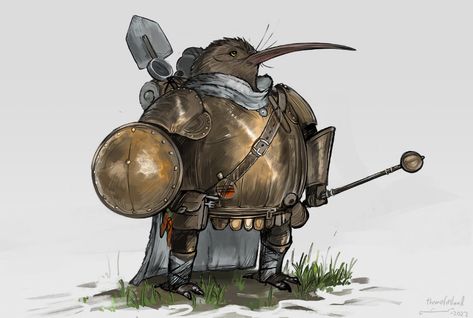 ArtStation - Kiwi knight Image Painting, Medieval Knight, Kindred Spirits, Art Appreciation, Fantasy Rpg, Comic Book Artists, Traditional Paintings, Dnd Characters, A Sea