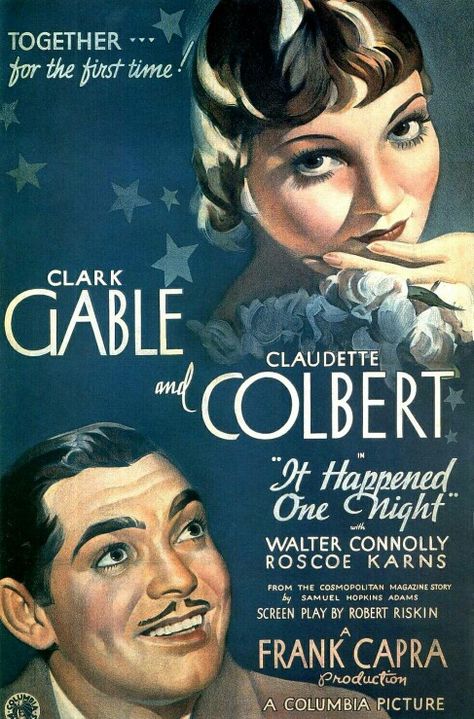 . It Happened One Night, Night Film, Old Movie, Clark Gable, Philadelphia 76ers, Movie Posters Vintage, Movie Lover, Movie List, Romance Movies