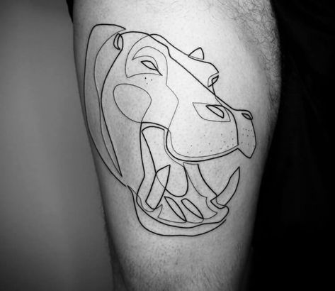 Hippo Tattoo, Mo Ganji, Pocket Watch Tattoos, One Line Tattoo, Poppies Tattoo, 100 Tattoo, Watch Tattoos, Tattoo Artwork, World Tattoo