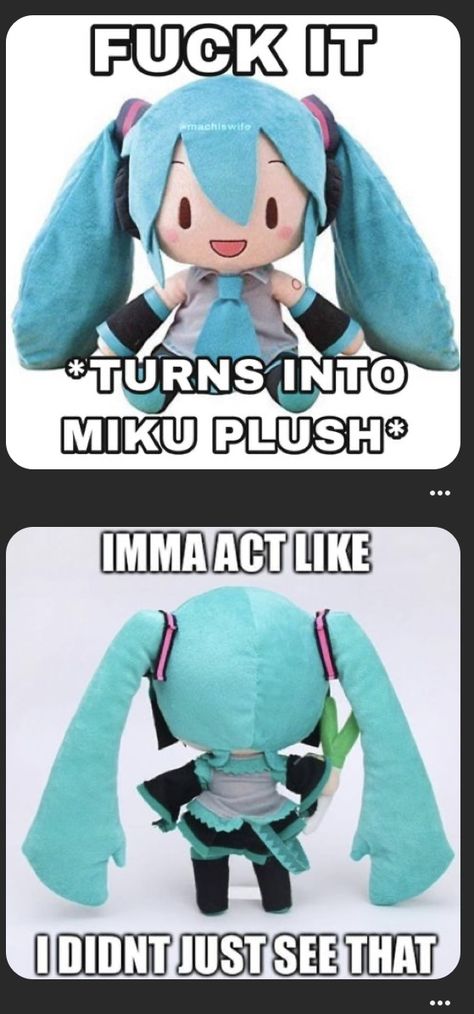 Yowie wowie Miku Plush Pfp, Deco*27 Rabbit Hole Miku, Hatsune Miku Funny, Hatsune Miku Meme, Rabbit Hole Miku, Miki Vocaloid, Miku Pfp, Miku Game, Miku Hatsune Chibi